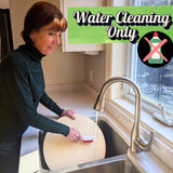 Large Round Pizza Stone for Oven - 16 inch Pizza Stone for Grill with Handles, Peel and Cutter Set - Baking Stone for Bread - Pizza Making Kit Accessories - Gifts for Food Lovers Ritual Life