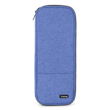 Teamoy Knitting Needles Case (Up to 14''), Travel Organizer Storage Bag for Knitting Needles, Tunisian Crochet Hooks and Accessories, Blue Teamoy