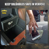 YOULAI Center Console Gun Safe - Console Gun Vault Compatible with Chevy Silverado 1500/GMC Sierra 1500 2023-2025, FIT 2022 Refreshed Model (4 Digit Lock with Key) YOULAI