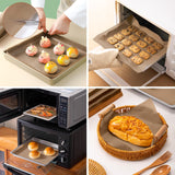 Oranllow 4 Pack PTFE Teflon Sheets for Heat Press, 16x12 Non-Stick Transfer Sheet Heat Press with 3 Rolls Transfer Tape Set for Sublimation Heat Resistant (16x12" Teflon Sheet 4P & 10mm Heat Tape Oranllow