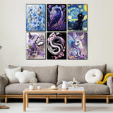 12 Pack Animals Diamond Art Kits for Adults, DIY 5D Diamond Painting Sets with Tools, Relaxing Gem Painting Craft Projects for Beginners, Home Wall Decor, Gift Idea(12X16 Inch) Gemozaic