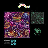 Buffalo Games - Glow in The Dark - Squishmallow Neon Lights - 100 Piece Jigsaw Puzzle Buffalo Games