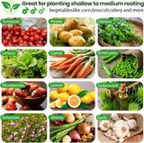 FRIZIONE 3pcs Galvanized Raised Garden Bed Outdoor,Steel Garden Bed for Vegetables,Above Ground Garden Box for Flower,Metal Raised Beds for Gardening FRIZIONE