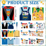 45 Set Father's Day Card Making Kits for Kids, Father's Day Shirt DIY Crafts, Bulk Father's Day Handmade Crafts for Classroom. (Father 45) Sereliy
