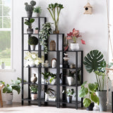 YUFAM 54in Tall Bookshelf 5-Tier Small Narrow Bookcase, Skinny Book Shelf for Small Space, Farmhouse Slim Shelf with Storage, Wood Freestanding Display Thin Bookshelves for Living Room, Office, Black YUFAM