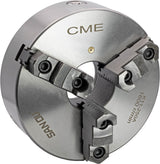 CME 10" 3-Jaw Self-Centering (Scroll) Lathe Chuck, Plain (Flat) Back, Two-Piece Reversible Jaws CME Tools