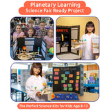 Nine Planets DIY Solar System Model for Kids - Complete Solar System Kit for Kids 8+ Years Old - Includes Wood Model & Puzzle with Fact Cards - Science Kits for 8-12 Years Old Little Jupiter