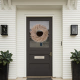 Sggvecsy Pampas Grass Wreath 26’’ Faux Pampas Wreath for All Seasons Artificial Pampas Wreath Christmas Decor Boho Wall Decor for Front Door Farmhouse Fall Autumn Xmas Spring Wreath Decoration (Brown) Sggvecsy