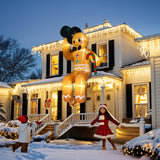 GUDELAK 10FT Christmas Inflatable Outdoor Decoration, Climbing Giant Christmas inflatables Gingerbread Decorations Outside with 8 LED, Christma Blow Ups Outdoor Roof Yard Lawn Xmas Decor GUDELAK