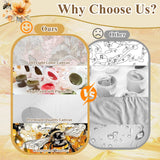 HMZephitiquc Bee Paint by Numbers Kit for Adults Beginners, Adult Paint by Number Kits on Canvas Bee, Easy DIY Craft Painting by Numbers Home Wall Decor 16x20 in HMZephitiquc