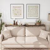 ELYKEN 5.9" Narrow Console Sofa Table with Power Outlets, 5.9" Dx39.4 Wx31.1 H Long Couch Table with Metal Frame and Charge Station with 6.5’ Extension Cord, White Oak ELYKEN