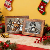 TCDZMYGS 6 Pack Christmas Diamond Art Kits for Adults - Winter Diamond Painting Kits for Adults,5D Round Full Drill Gem Art for Adults DIY Paint by Diamonds Dots for Home Wall Decor 14x14-12x16inch TCDZMYGS