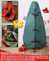 Christmas Tree Bag 9 Ft Upright Christmas Tree Storage Bag 9 Foot Tree, Christmas Tree Cover for Upright Storage Fit 8 Ft / 9 Ft / 10 Ft, Artificial Christmas Tree Storage Bag BakCover