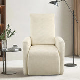 SearchI Recliner Chair Cover Jacquard Chair Covers 4 Piece, Small Recliner Sofa Slipcover for Home Theater Seating with Elastic Bottom, Recliner Protector with Pocket for Recliners, Beige SearchI