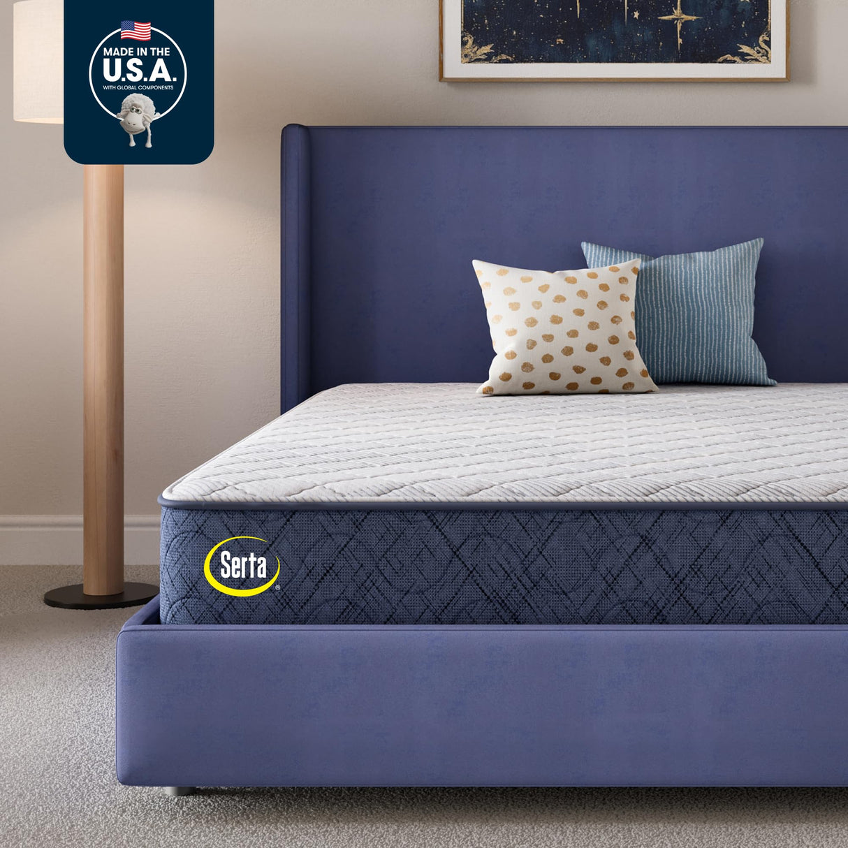Serta Five Star Mattress Tranquility 12-Inch Firm– Twin XL– Zoned Support, Pressure Relief, Cooling– Bed-in-a-Box – Ideal for Back & Stomach Sleepers – 100 Night Trial, 10-Year Limited Warranty Serta