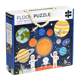 Petit Collage Floor Puzzle Outer Space 24 Pieces | Large Puzzle for Kids | Completed Outer Space Puzzle Measures 18” x 24” | Makes a Great Gift Idea for Ages 3+ Petit Collage