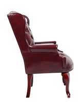 Boss Office Products Wingback Traditional Guest Chair in Burgundy Boss Office Products
