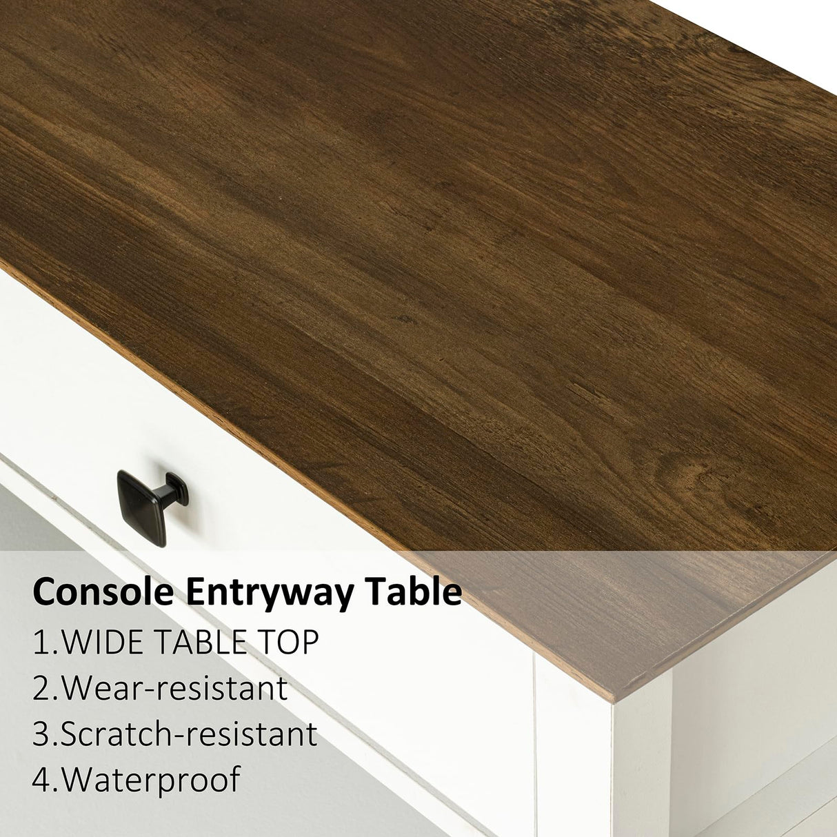 Lomojo Console Table,Sofa Table 13.8" D x 39.37" W x 31.5" HEntryway Table with 2 Drawers Storage Shelve Foyer Table for Entryway Farmhouse Hallway Tables for Living Room,Kitchen Lomojo