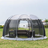 LEEDOR Pop Up Screen House, 12-15 Person Outdoor Screen Tent，Camping Screen Room with Carry Bag, Screen Gazebo with Mosquito Netting, Instant UV Resistant Sun Shelter for Garden Patio Backyard 15'x15' LEEDOR