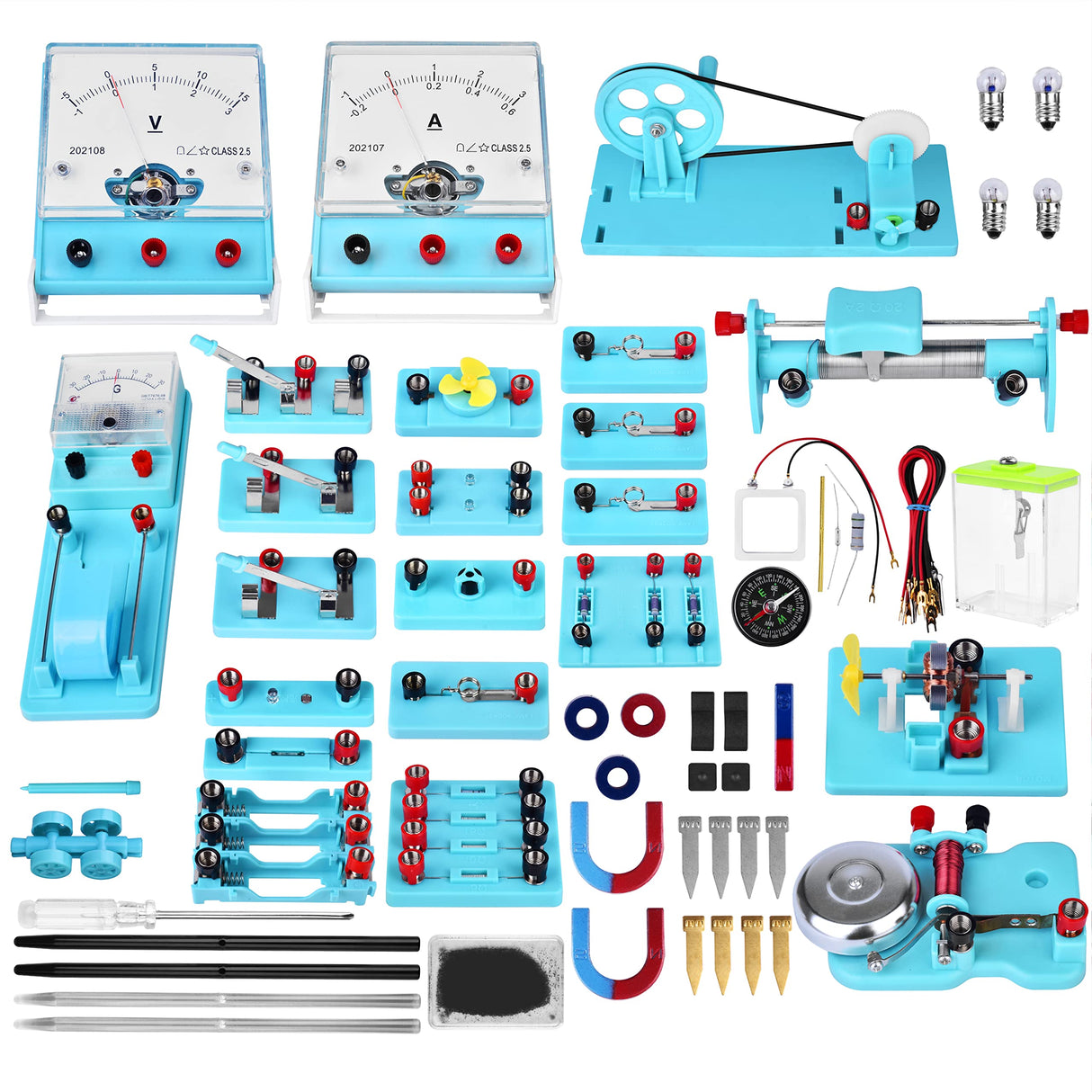 Mysterystone Science Experiment for Kids Electricity and Magnetism Kit for Students Stem Kit Physics Lab Basic Circuit Board Kit for Learning Starter Mysterystone