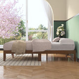 Natulliy Queen Bed Frames,Wood Platforms Bed with Wooden Slats Support,No Box Spring Needed,Easy Assembly,Queen,Pine Natulliy