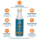 3D Printer Adhesive Glue Bed Weld Original, Strong Grip Reduces Warping for ABS, ASA, PLA, and PETG Filament on Compatible Build Plates, 118ml, 4 fl oz LAYERNEER