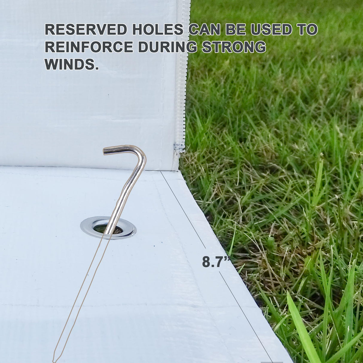 Domi 10' x 12' Universal Winter Gazebo Cover for Hardtop Gazebos,Outdoor Waterproof Enclosed Cover with Sidewalls and Mesh Windows,White (Gazebo not Included) domi outdoor living