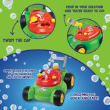 Maxx Bubbles Deluxe Bubble Lawn Mower Toy – Includes 4oz Bubble Solution | Outdoor Bubble Machine for Kids | Easy to Use, No Batteries Required | Amazon Exclusive, Red – Sunny Days Entertainmen Sunny Days Entertainment