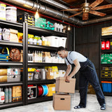 RPGHJJ 72" H Garage Shelving Units Garage Storage Shelves 5T Metal Shelf Heavy Duty Shelving Unit Adjutable Industrial Utility Shelf Storage Rack for Warehouse, Basement,72" H*36" W*16" D RPGHJJ