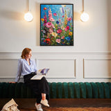 Hutarosl Wild Flowers Diamond Art Kits for Adults - Flowers Diamond Painting for Adults, Flower Gem Painting for Adult and Crafts Home Decor 12x16inch Hutarosl