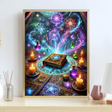 puonidwo Halloween Diamond Painting Kits for Adults, Magic Diamond Art Kits for Beginners, Book DIY Full Drill Paint with Diamond, Home Wall Decor 12 x 16 Inch puonidwo