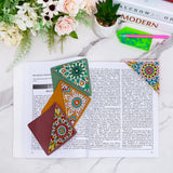 WIVICO 4 pcs Diamond Painting Bookmarks, DIY Diamond Art Kits for Adults, Book Corner - Protecting Bookmark Craft Supplies Kits for Book Lovers(Mandala) Wivico