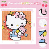 Sretoul 4 Pack Cartoon Diamond Art Kits for Kids - Kid Diamond Art Painting Kit Cartoon, Cute Gem Arts for Kids Ages 4 6 8 12, DIY Crystal Gem Kits for Children Girls Boys Gifts (6x6 inch) Sretoul