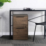 LUCYPAL 2 Drawer Wood File Cabinet,Wooden Storage Filing Cabinet with Hanging Bars for Letter Size and Home Office,Under Desk File Cabinet Assembly Required (Grey) LUCYPAL