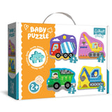 Trefl Vehicles on The Construction site 4in1 Jigsaw Puzzle Baby Classic DIY Puzzle, Creative Fun, Classic Puzzle for Adults and Children from 2 Years Old Trefl