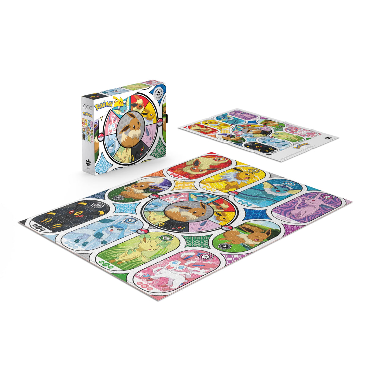 Buffalo Games - Silver Select - Pokemon- Windows of Eevee - 1000 Piece Jigsaw Puzzle for Adults -Challenging Puzzle Perfect for Game Nights - Finished Size is 26.75 x 19.75 Buffalo Games
