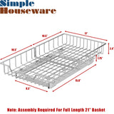 Simple Houseware Under Cabinet Pull Out Sliding Shelf Drawer Organizer, 21" D x 11" W Simple Houseware
