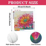 Eiflow DIY Diamond Art Kit for Adults Daisy Flower, 5D Diamonds Painting Kit Craft Gem Art Colorful Flower Full Round Drill(13.8x13.8inch/35x35cm) Eiflow