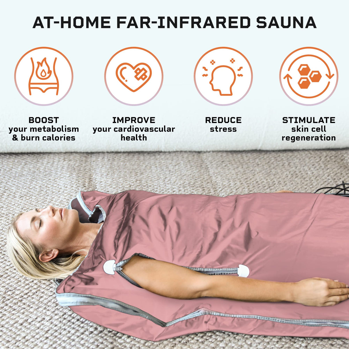LifePro Bioremedy Sauna Blanket for Detoxification - Portable Far Infrared Sauna for Home Detox Calm Your Body and Mind LifePro