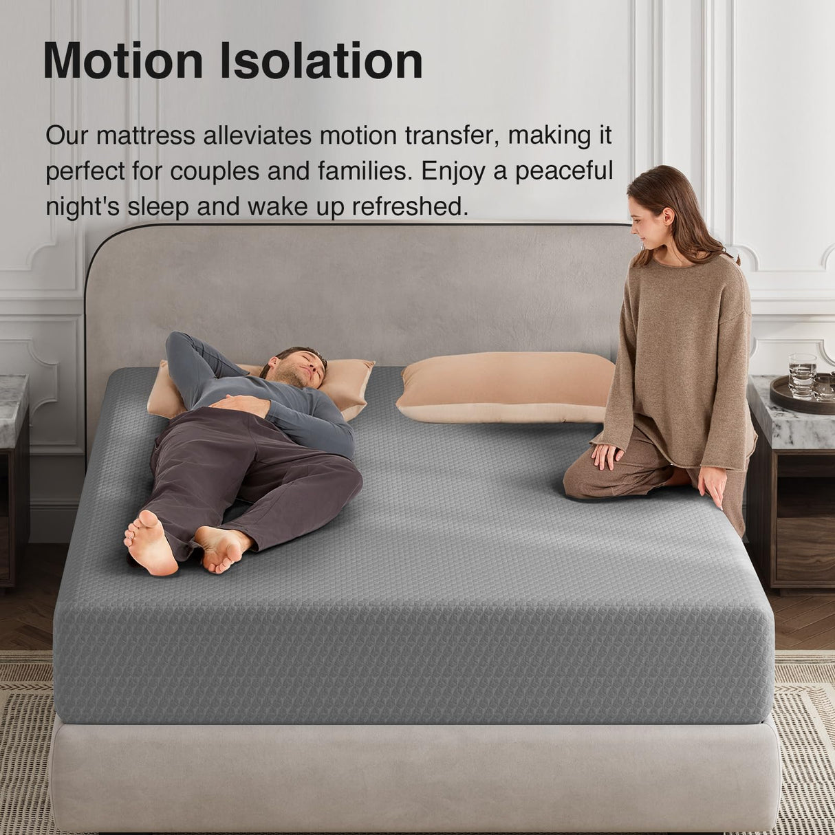 Novilla Twin Mattress 10 Inch, Cooling Twin Memory Foam Mattress for Quick Asleep & Pressure Relief, 10 Inch Durable Mattresses with Thermally Balanced Foam Core for Enhanced Support & Breathability Novilla