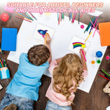 PATIKIL 50 Sets Pure Cotton Watercolor Cards 140lb/300 GSM Postcards with Envelopes for Art Painting Creative Thank Notes, 4x6 Inch PATIKIL