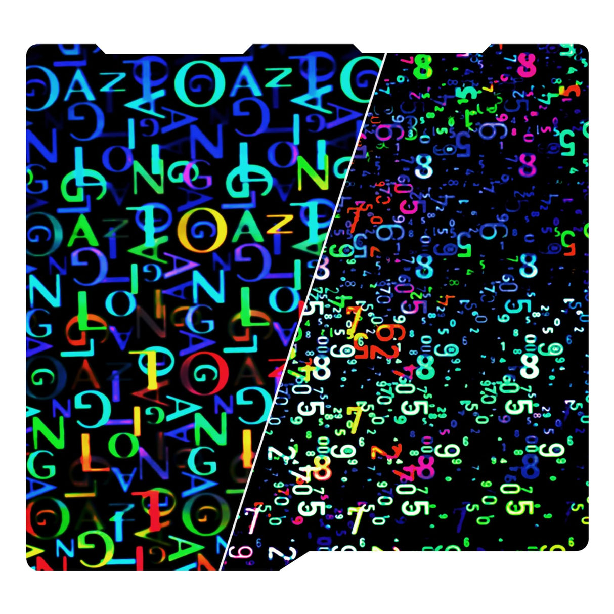 TMYPN 256x268mm Digit + Letter Build Plate for Anycubic Kobra 3 Combo 3D Printer, 3D Printer Spring Steel Plate for Anycubic Kobra 3 TMYPN