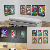 FFPTBNYX 12 Pack Diamond Painting Kits for Adults 5D Full Drill Diamond Art Paint with Round Diamonds DIY Gem Painting Kit for Home Wall Decor Gifts(12" x 16") FFPTBNYX