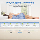 Yaheetech 12 Inch Twin Mattress 3 Foam Layer Cooling Gel Memory Foam Mattresses, Green Tea for Fresher Sleep, Medium Firm, CertiPUR-US Certified, No Fiberglass, Twin Size Mattress in a Box Yaheetech