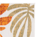 SAFAVIEH Washable Rug Outdoor Cabana Collection - 8' x 10', Cream & Red, Non-Shedding & Easy to Clean, Ideal for Patio, Backyard, Mudroom (CBN814A) SAFAVIEH