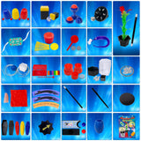 PATIFEED Magic Kit, 60 Magic Tricks for Kids Age 6-8, Magic Set with Instructions, Gift Toys for Kids Ages 6 7 8 9 10 11 12 Year Old PATIFEED