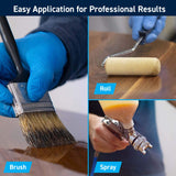 TotalBoat Gleam Marine Spar Varnish, Gloss and Satin Polyurethane Finish for Wood, Boats and Outdoor Furniture (Satin Low-Sheen Quart) TotalBoat