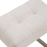 DUHOME 4 Piece Bar Table Set with Power Outlet,Industrial Breakfast Table with 3 Padded Stools Solid Wood Counter Height Dining Table Set for Living Room, Dining Room Cream+Brown DUHOME