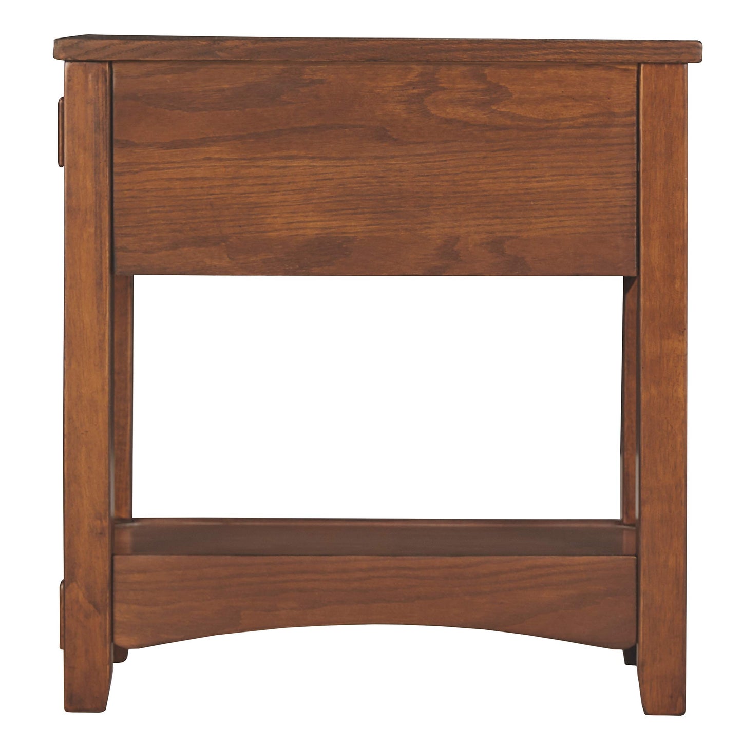 Signature Design by Ashley Breegin New Traditional Wooden Chair Side End Table with 1 Drawer and 1 Fixed Shelf, Brown - WoodArtSupply