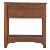 Signature Design by Ashley Breegin New Traditional Wooden Chair Side End Table with 1 Drawer and 1 Fixed Shelf, Brown Signature Design by Ashley